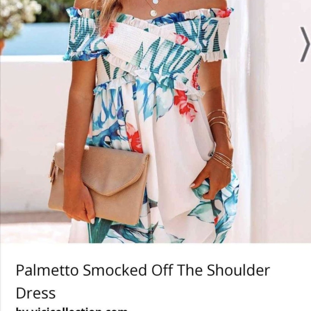 NWT VICI off the shoulder dress (small)